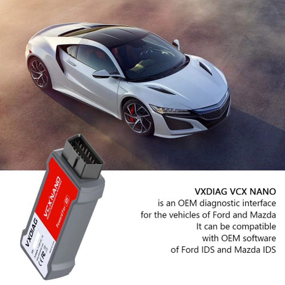 VXDIAG VCX NANO For Mazda/Ford 2 in 1 ECU Programming With IDS V125 Read VIN Clear Code TPM DPF ABS Injector Car Diagnostic Tool view 5
