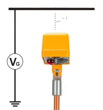 TID POWER Non-contact Electrical Testing Detector Model 593001 With 10kV-500kV Range IP65 Protection 9V Zinc-Manganese Battery