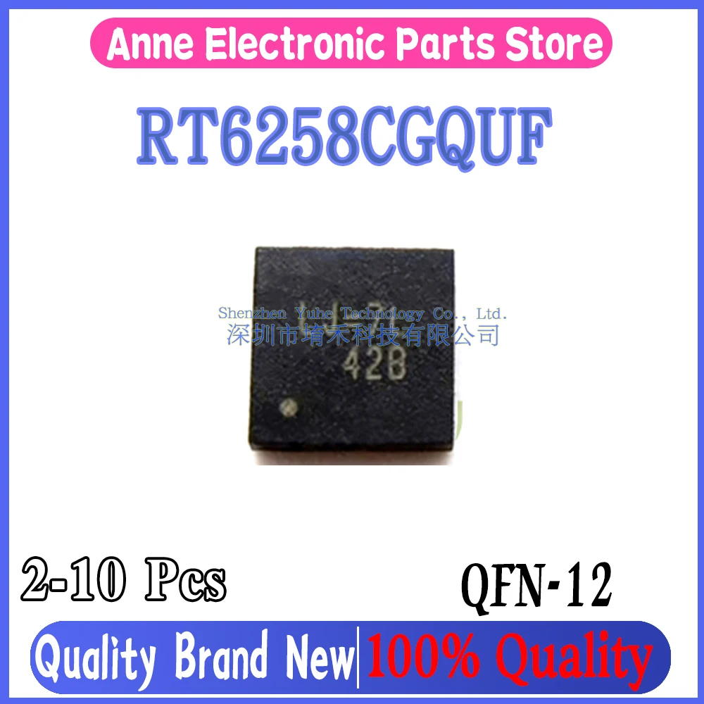 (2-10piece)100% New RT6258CGQUF RT6258CG RT6258C For Code: LJ=.. QFN-12 Chipset