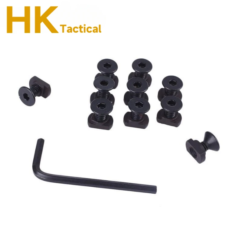 Tactical Metal 10 Pcs/lot M-LOK Screw And Nut Replacement for MLOK Keymod Handguard Rail Screw Nut Hunting Gun Rifle Accessories