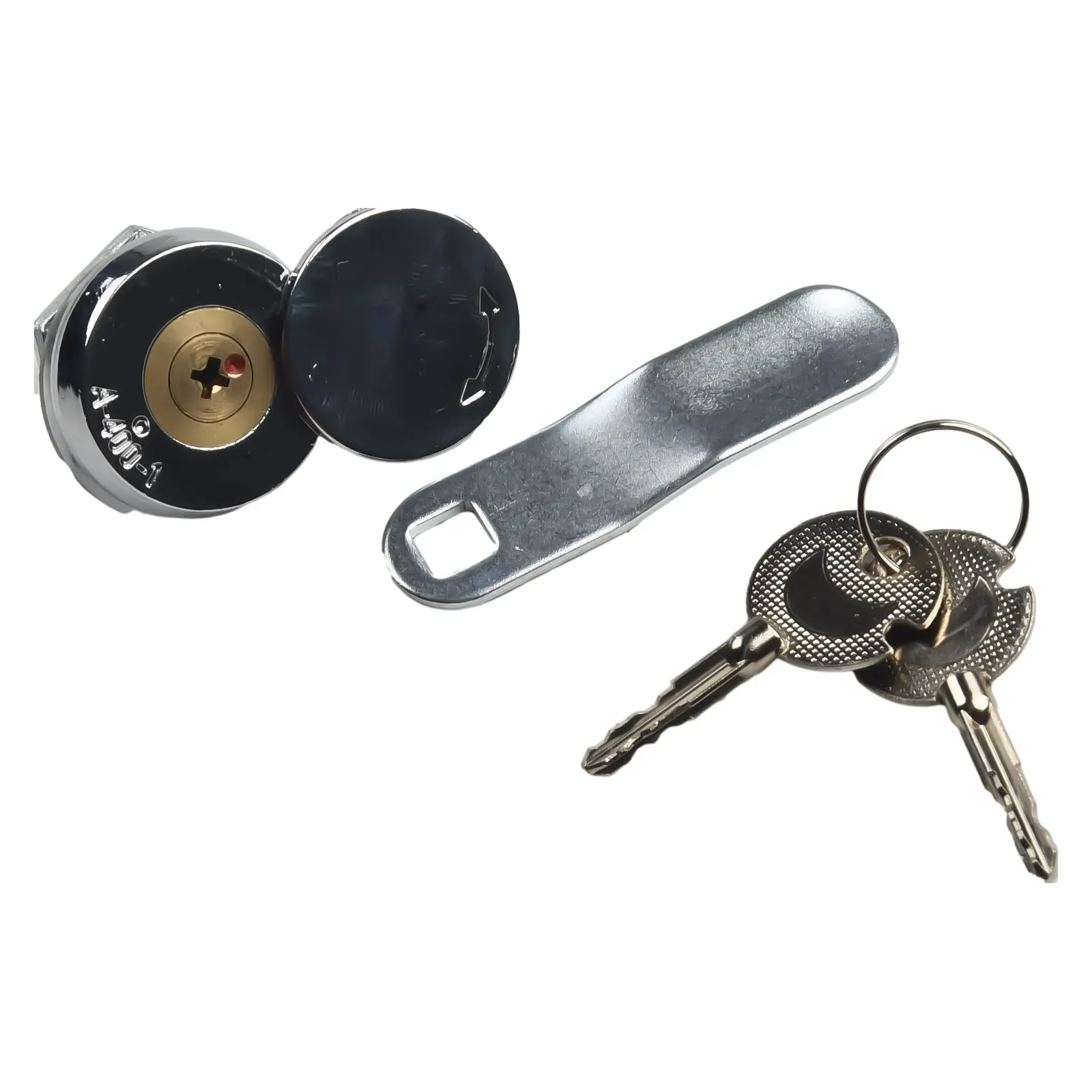 Cam for Lock Featuring Tongue Lock and 360-Degree Rotating Cover for Distribution Box Panels Aluminum Alloy Body and Brass