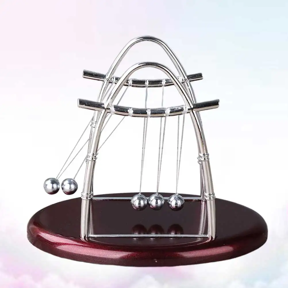 

Newton Swings The Ball Five Balls Toy Newton's Cradle Kids Office Desk Decor