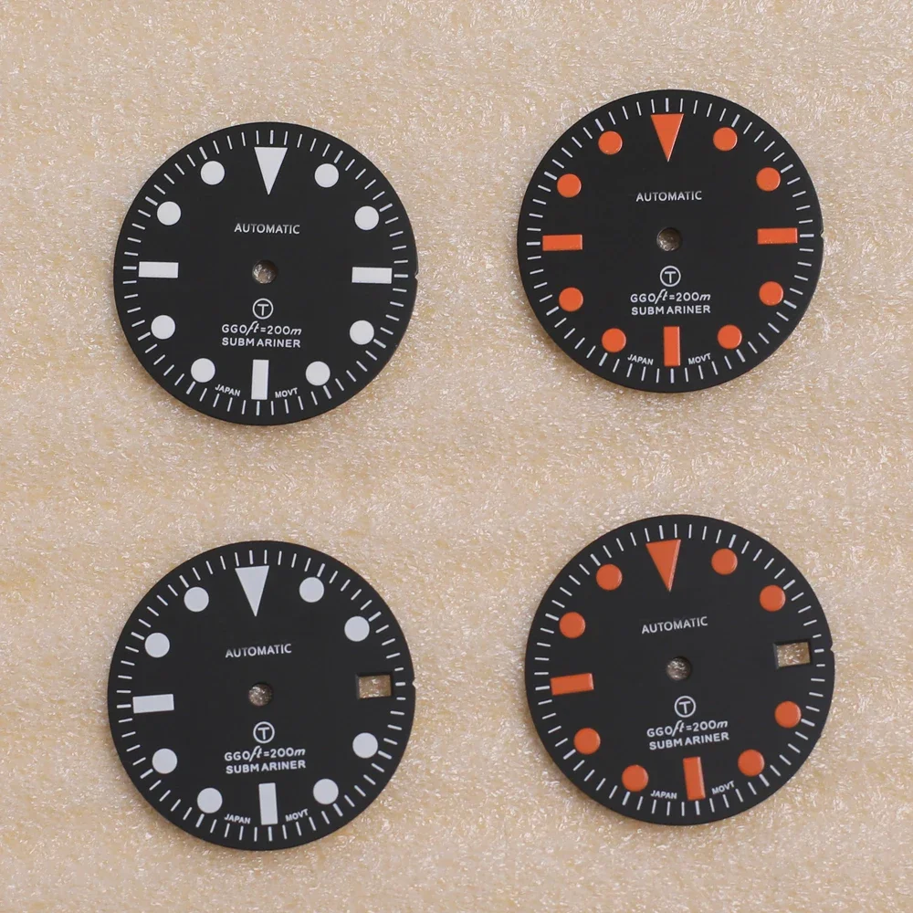 

Green Luminous Modified Watch Dial Set 28.5mm Watch Faces Fits NH35/4R36 Movement Watch Accessories