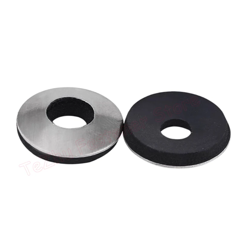 10/20/50pcs 304 Stainless Composite Waterproof Gasket EPDM Anti-Loosening Washer M4.2 M4.8 M5.5 M6.3 M8 M10 for Drill Tail Screw