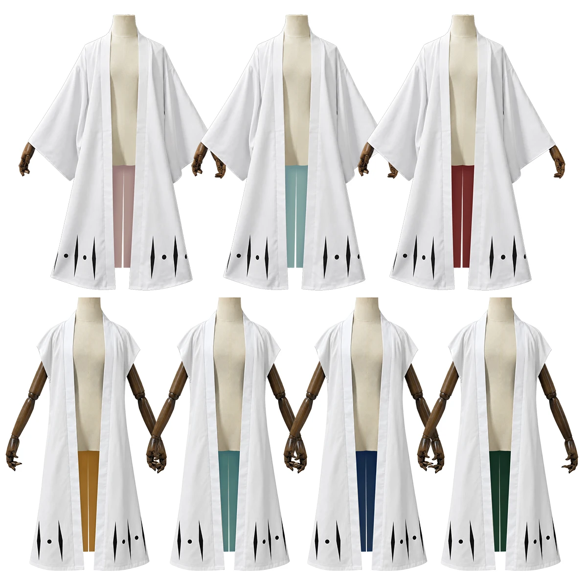 costume-de-cosplay-d'anime-holoun-haori-gin-ichimaru-retsu-unohana-sosuke-aizen-byakuya-kuchiki-shunsui-kyoraku-toshiro-hitsugaya-soi