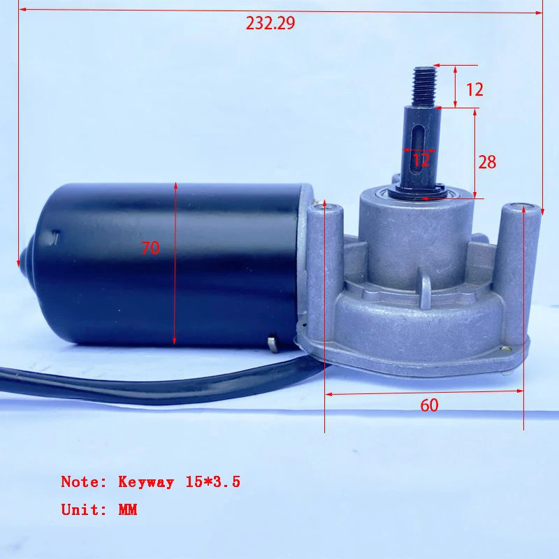 มอเตอร์เกียร์เทอร์โบ 80W 24V DC แรงบิดสูงความเร็วต่ํา ​ ​ มอเตอร์เกียร์แบบปรับได้กําลังสูง CW/CCW