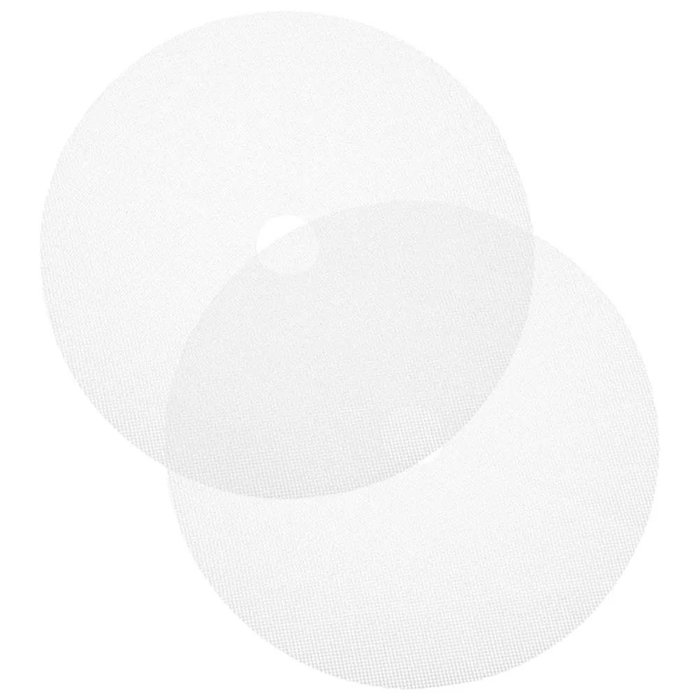 

2pcs Silicone Dehydrator Mats Reusable Non-Stick Round Sheets For Food Drying Fruit Meat Vegetables High Temp Resistant