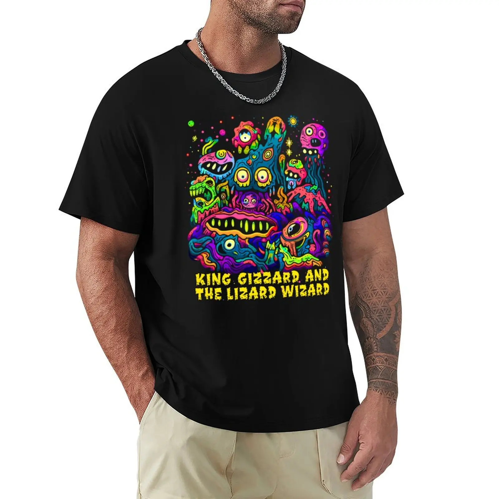 King Gizzard And The Lizard Wizard T-Shirt man t shirts for men casual T-Shirt