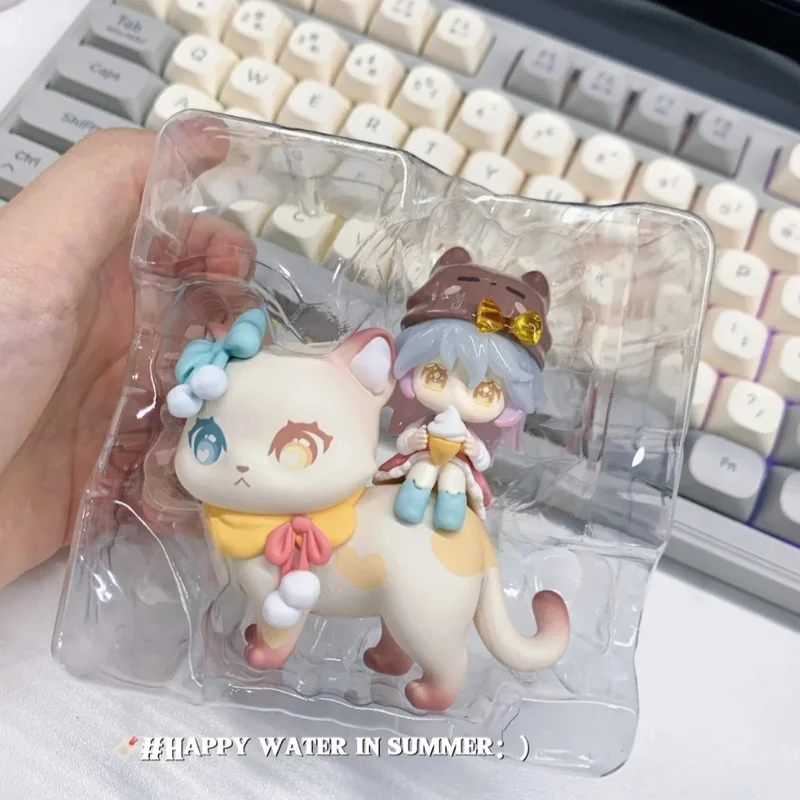 لعبة تمثال قطة صغيرة من Moni Berry Companion Series Blind Box العصرية القابلة للجمع للفتيات هدية عيد ميلاد مثالية