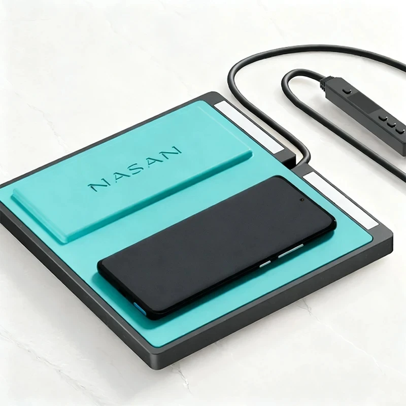 Nasan Adjustable Temperature LCD Heater 99°C Max, for Phone Curved/Flat Touch Screen Heating Removal, with Silicone Pad & Switch
