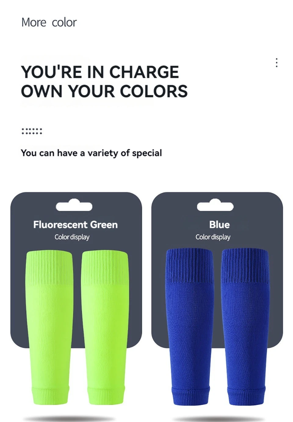 Loogdeel Fußball-Beinschoner-Socken für Erwachsene und Kinder, Schienbeinschützer, Wadenschutz-Socken, Beinabdeckung, atmungsaktive Sportsocken – Detail 11