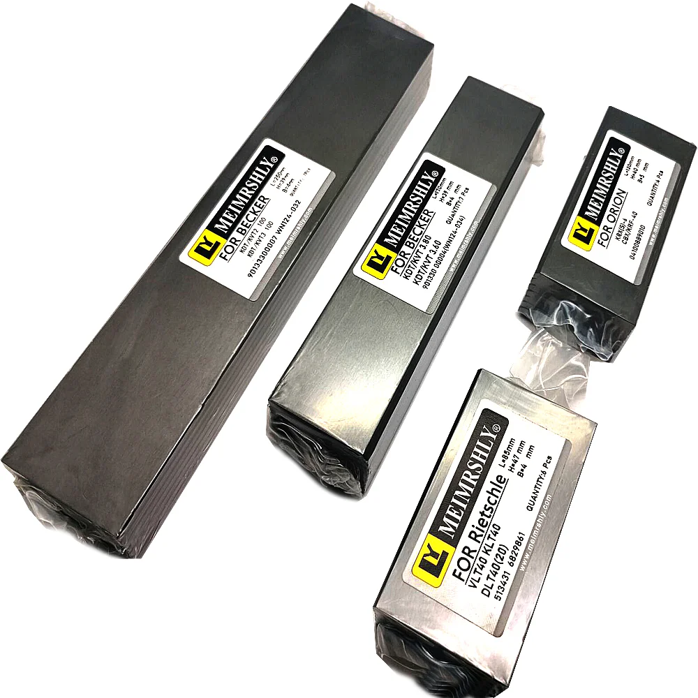 

6 шт. 130x52x5 мм механически вакуумные насосы DTA 80, KTA 80/1, 2, 3 , 4 EK60 графитовый лопастной лопастной для Rietschle