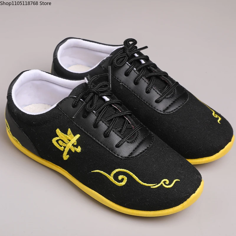 أحذية فنون الدفاع عن النفس أحذية تاي تشي قابلة للتنفس أحذية الووشو الصينية التقليدية للكبار أحذية رياضية للتدريب في الهواء الطلق