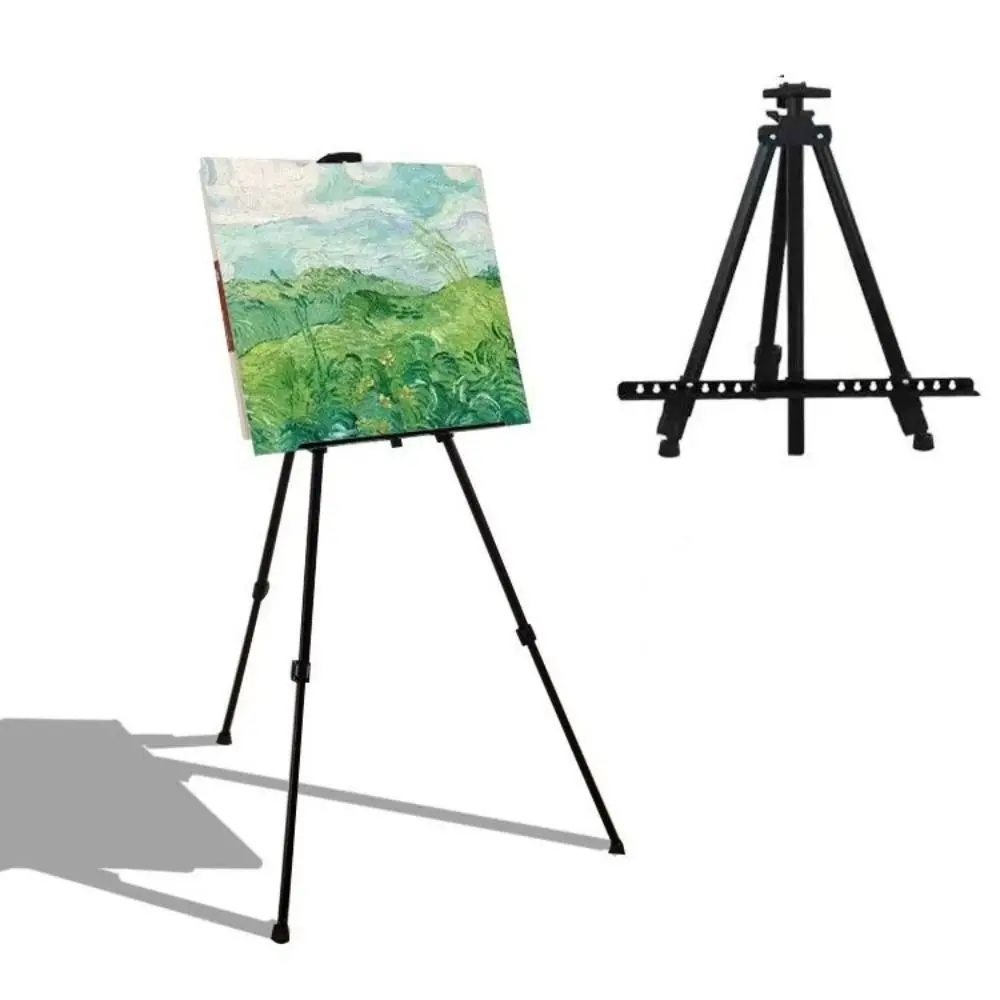 Portable Design Sketch Easel Folding Adjustable Height Artist Easel Versatile Metal Tripod Travel Easel Outdoor Sketching