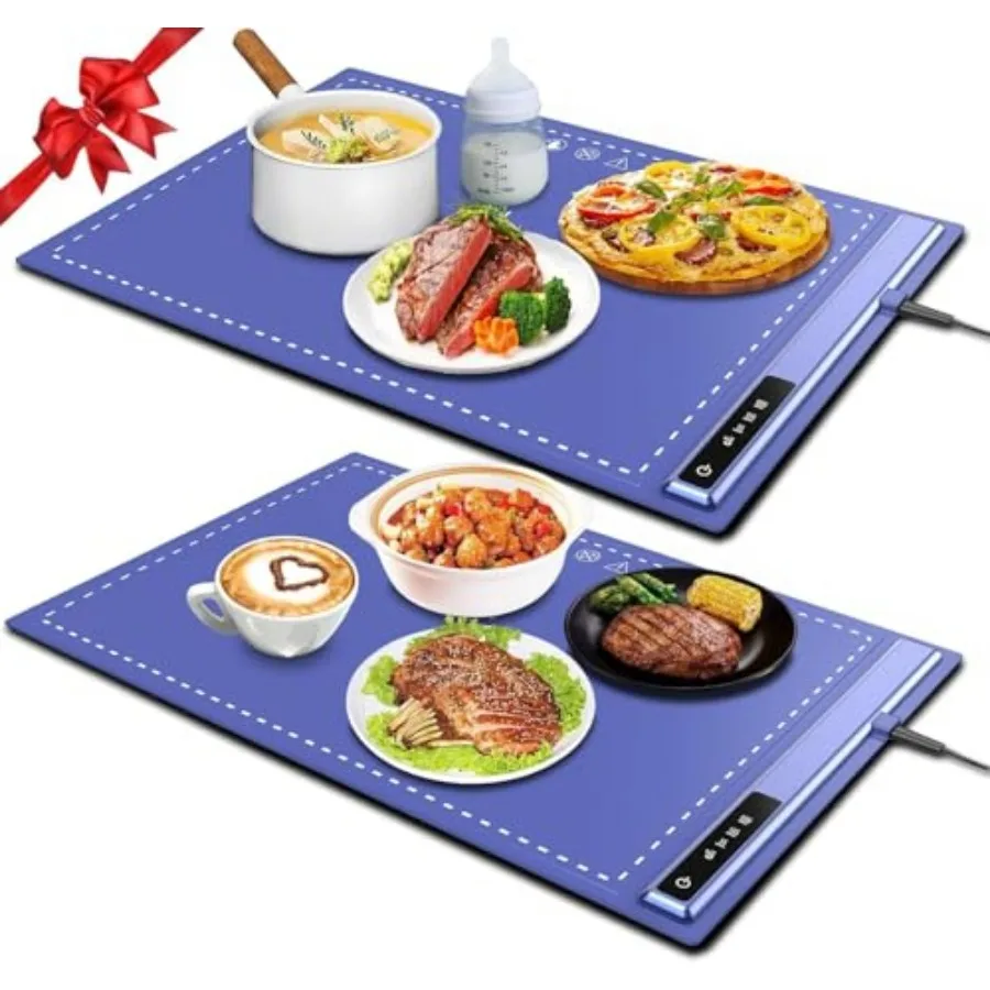 

Electric Warming Tray-Kitchen Gadgets Portable Food WarmerFoldable Roll Up Silicone Food Warming Mat with 3 Temperature Setting