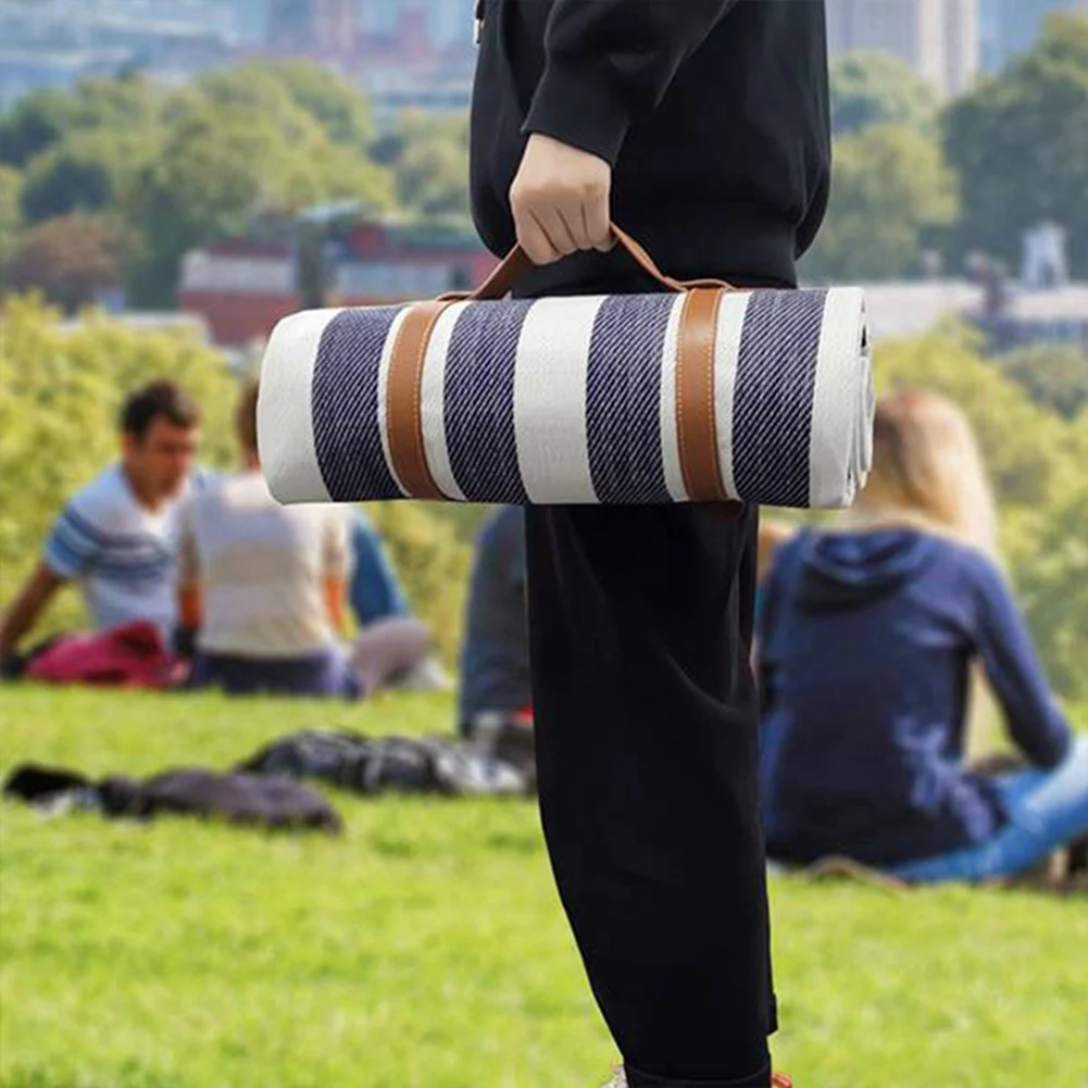 

AC22 2 шт. водонепроницаемое пляжное одеяло, походное одеяло, пескозащитные ручки для ремня, подходящие для пикников, пляжей, парков