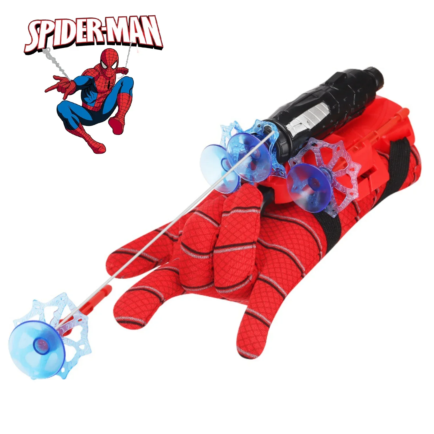 Marvels SpiderMans Cobweb Launcher New Kids Anime Cosplay Superhero Birthday Party Prop Role-playing Props Children Boy Toy Gift