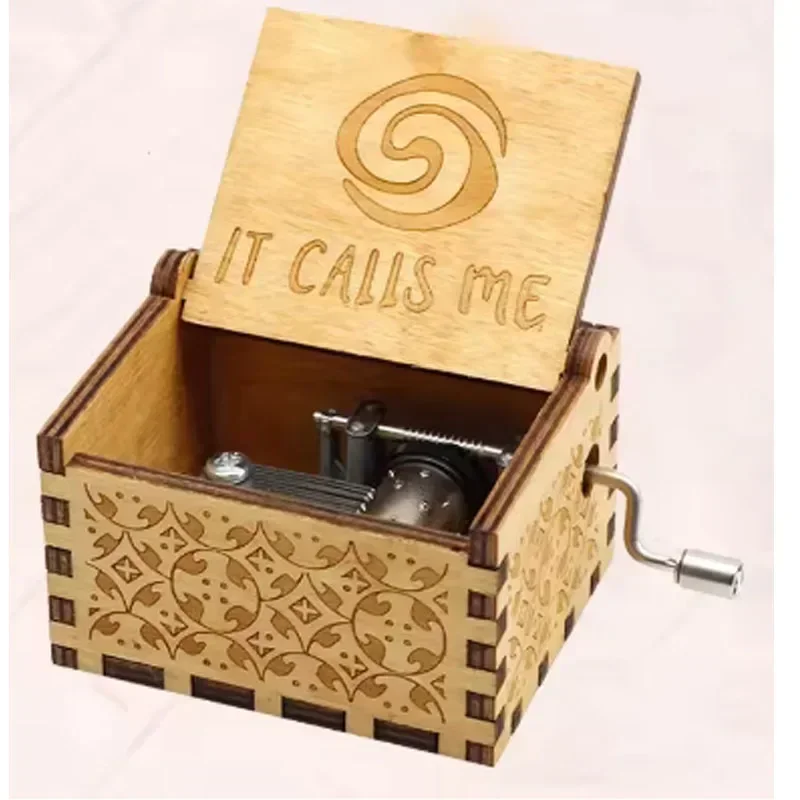 !-! حار خشبي كرنك اليد سعيد هالوين صندوق تشغيل الموسيقى أنت بلدي أشعة الشمس هالوين ديكور عيد الميلاد هدية عيد ميلاد #6