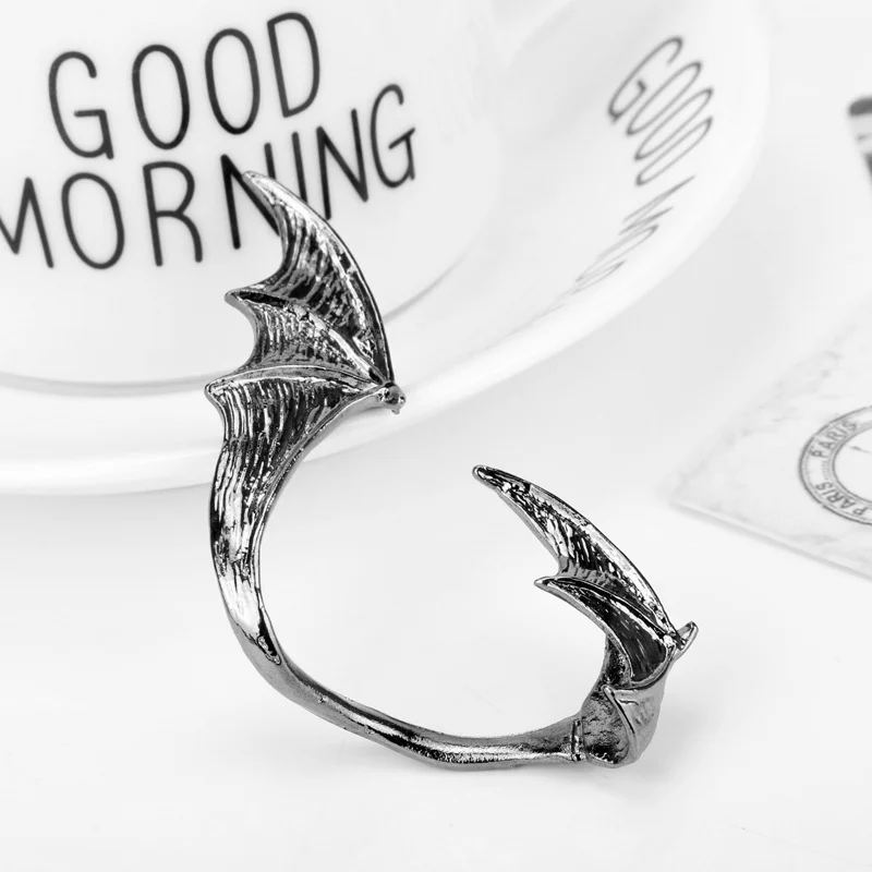 2022 New Trend Fashion Retro European and American Fashion Gothic Punk Black Crow Raven Creative Niche Earrings Earrings