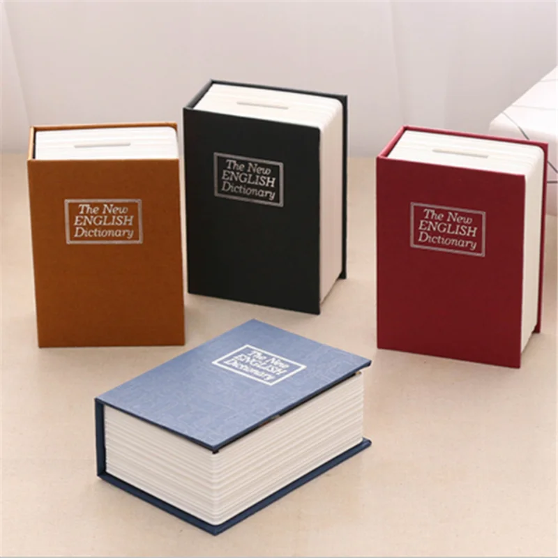 Useful Creative Dictionary Coin Piggy Banks Book With Hidden Secret Security Safe Lock