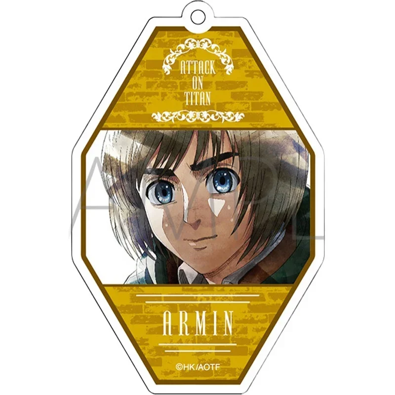 LLavero de Anime Erwin Armin Arlert, muñeco de Levi Mikasa Ackerman Eren Yeager, colgante de acrílico para regalo