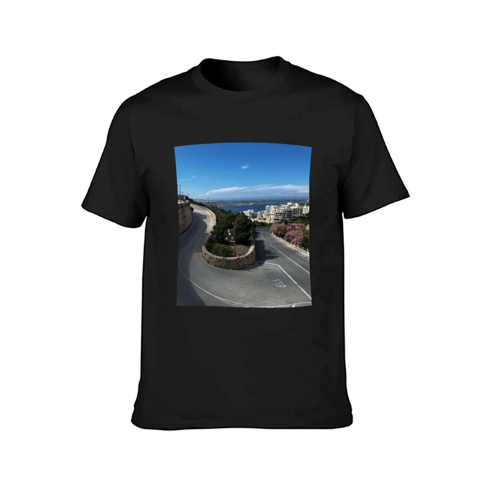 Malta photo aesthetic views T-Shirt funnys tops anime clothes tees Short sleeve tee men