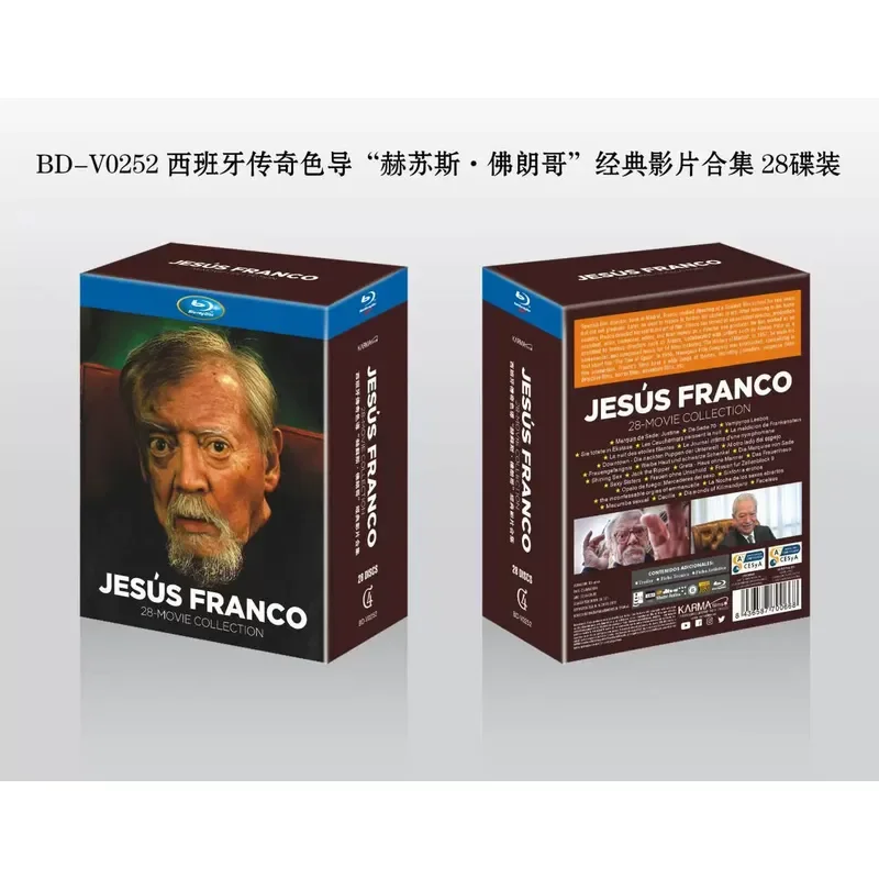 Spanish Legendary Director Jesus Franco Classic Film Collection 28 Disc Blu ray Complete