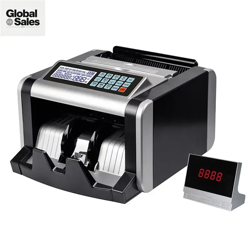 AL-1600 Bill Counter Machine for Counting Paper Currency Notes with High Speed and Accuracy for Bank Retail Business Cash