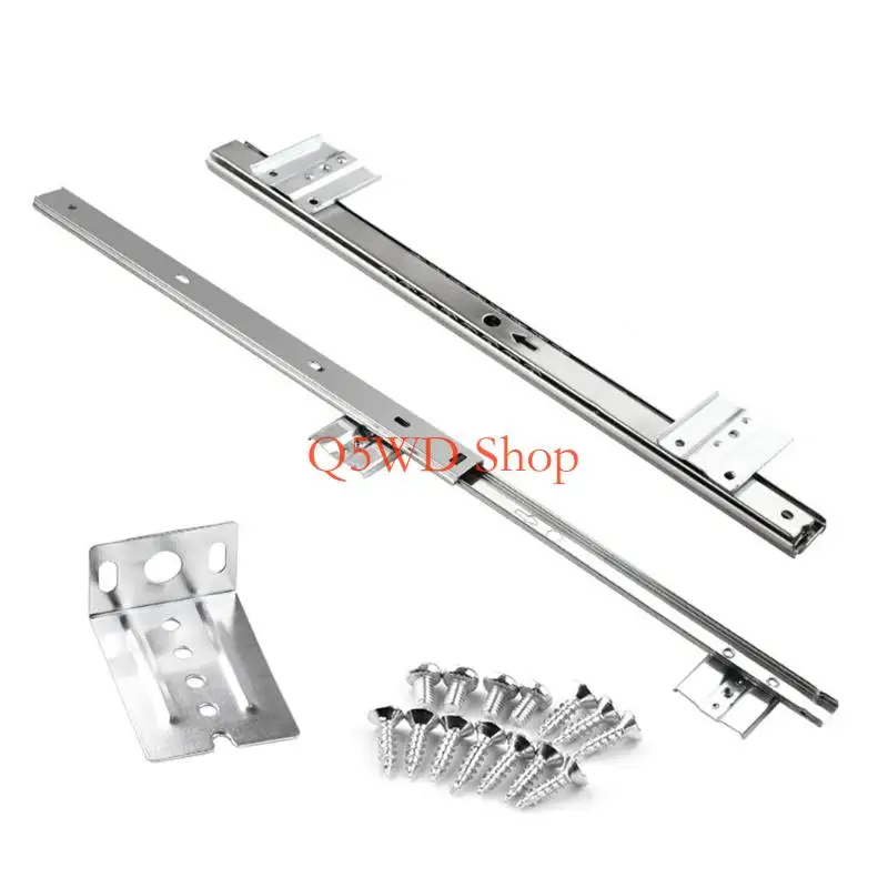 Q5WD Adjustable Keyboards Slide Tray Keyboards Holder for Computer Table Build with Heavy Gauges Steel & Noise without Operation