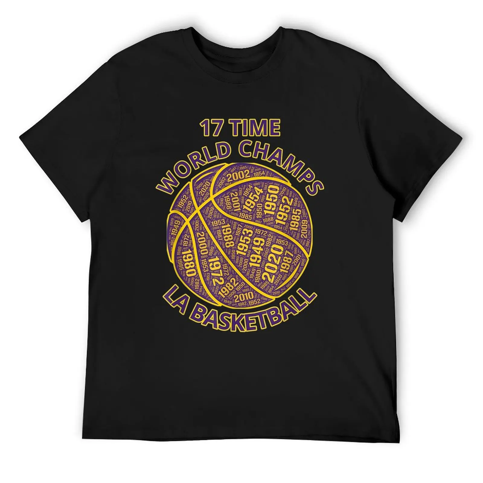 Los Angeles Basketball 17 Time World Champs Word Cloud BBall T-Shirt sweat Blouse anime clothes mens big and tall t shirts