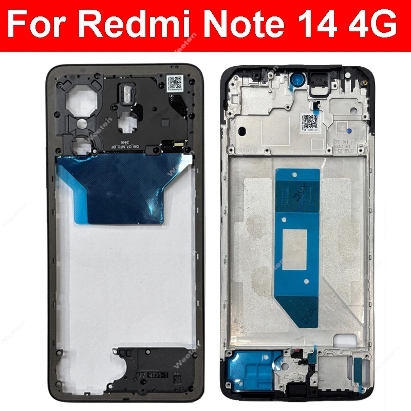 For Xiaomi Redmi Note 14 4G High-Precision LCD Display Screen Frame Durable Phone Repair Replacement Accessory Parts