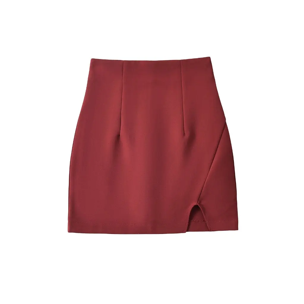 

Women's High Waist Split Skirt European American Style Spring New Sexy Sheath Half-length Anti-Walking for Girls