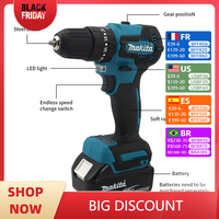 Makita DHP485 10mm  impact driver 18v Rechargeable electric drill Brushless Wrench Cordless electric screwdriver Power Tools