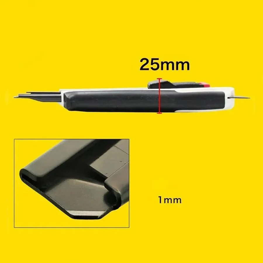 TAJIMA DFC-L561W Multi-purpose Utility Knife Automatic Retractable Knife with 18mm-wide Replaceable L-type Blade Wallpaper Knife