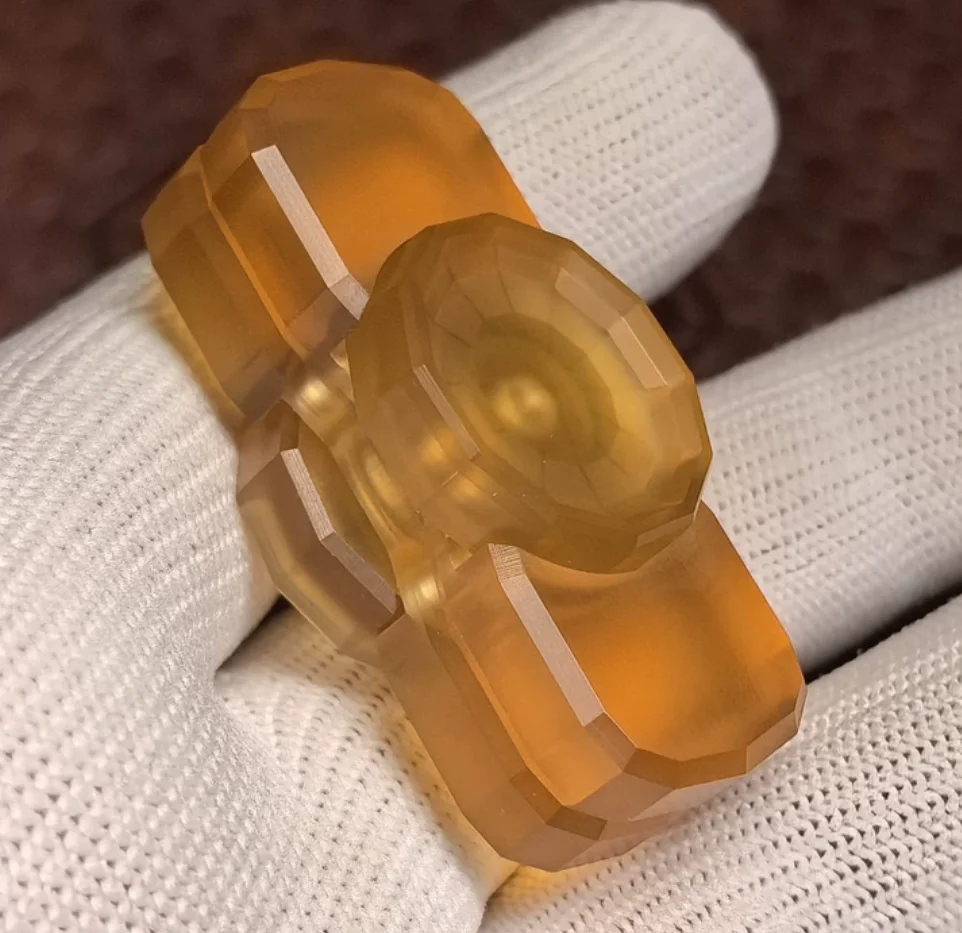 Used EDC PEI gyroscope N7 PEI 2-page fingertip gyroscope fidget spinner metal decompression toy