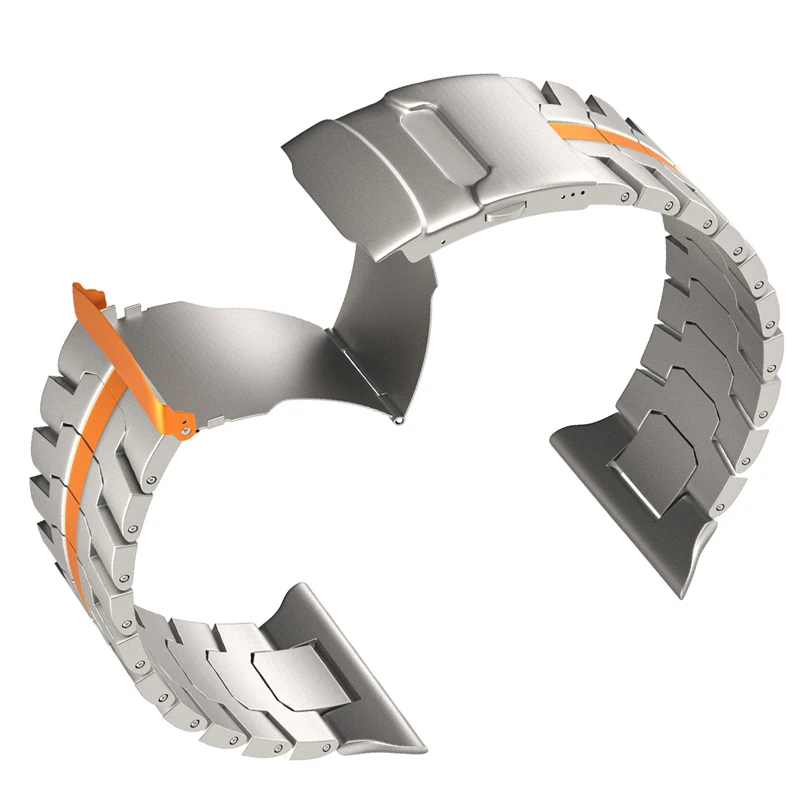 

Титановый ремешок из нержавеющей стали для Apple Watch Band Ultra2 49 мм 46 мм 45 мм 44 мм 42 мм Металлический браслет для IWatch 10 9 8 7 SE
