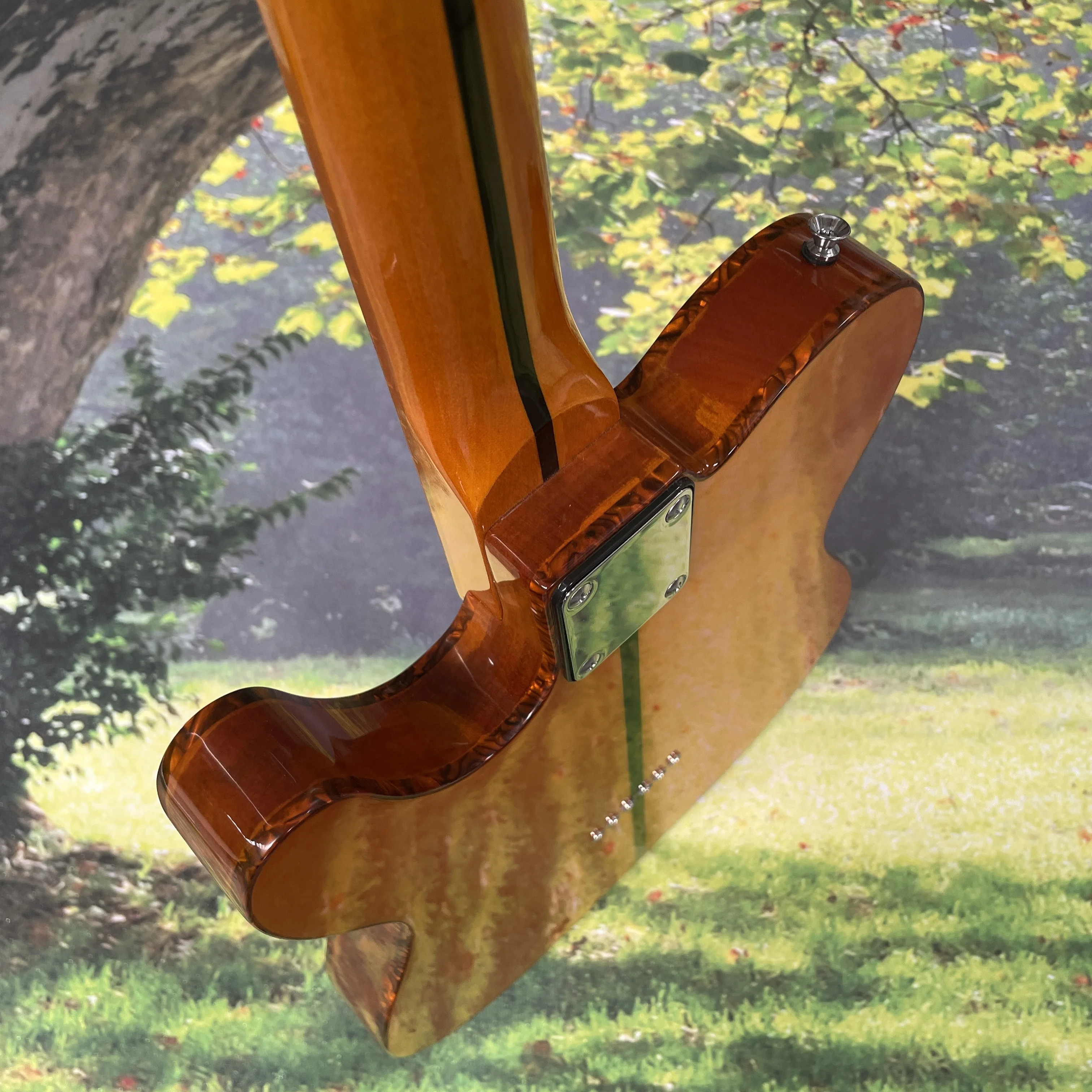 TL Electric Guitar Body Solid Wood Fast Shipping Maple Fingerboard SS Chrome hardware guitars