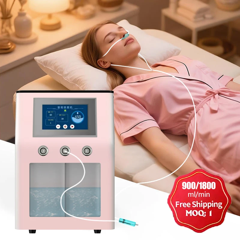 

Home Wellness Hydrogen Inhaler Machine Dual Person CE Certified Portable 900ML 1800ML High Flow Rate Hydrogen Brown Gas Machine