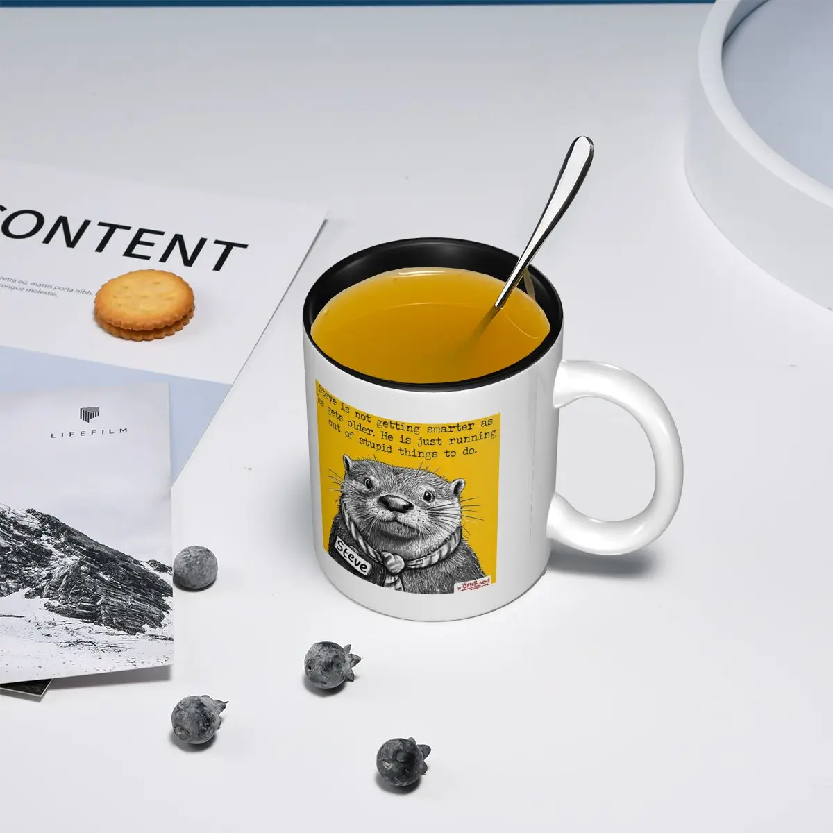 Getting Smarter - Steve Mug Mug Funny Ceramic Coffee Cups Tea Mugs Milk Cup Drinkware Gifts for Friends