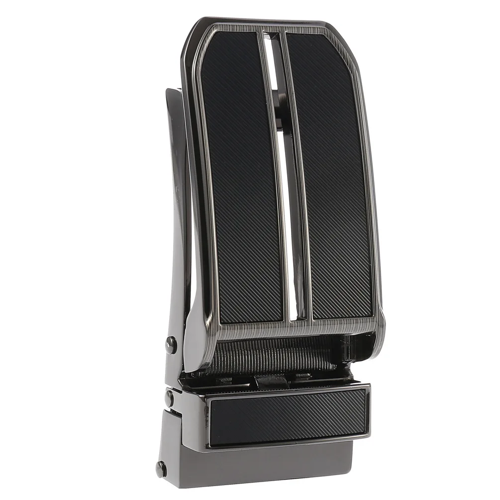 Zinklegering Automatische gesp Heren Casual zakelijke riemaccessoires Gunmetal Grey Veelzijdige riemgesp 3 cm