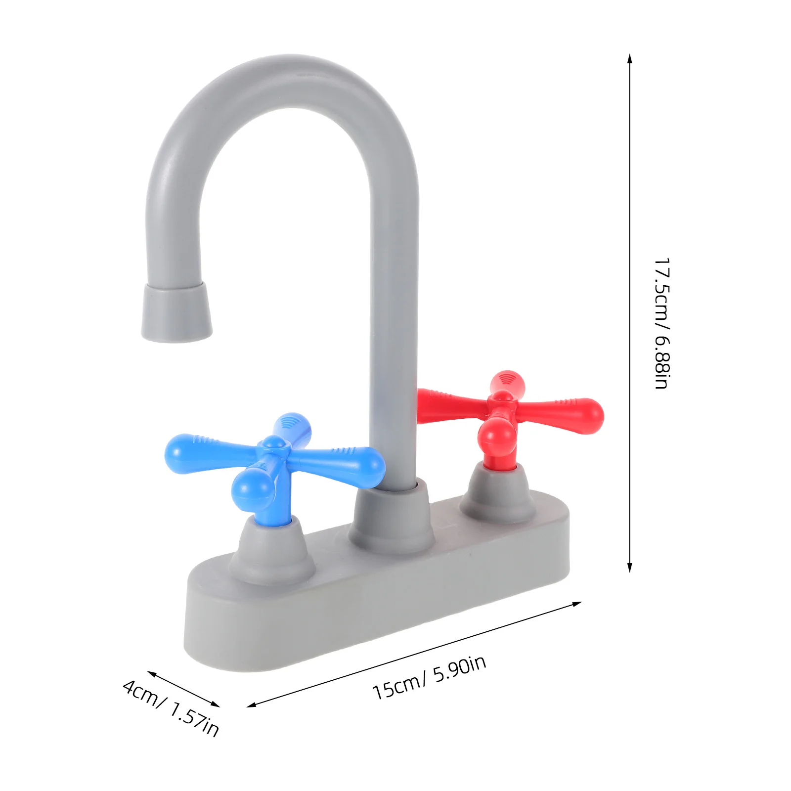 2Pcs Kitchen Faucet Replacement Simulation Pretend Play Accessories for Sink Tap Kids Role Play Water Faucet Replacement