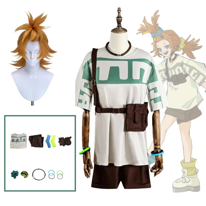 Disfraz De Cosplay De Game Gachiakuta Remlin Tysark, Conjunto Completo De Accesorios Con Peluca, Pantalones Cortos Y Top Verde, Traje Lindo De Halloween Para Hombre Y Mujer — -50%, 26.84€ Coupon, from 25.79€ – 50% descuento – €25.79
