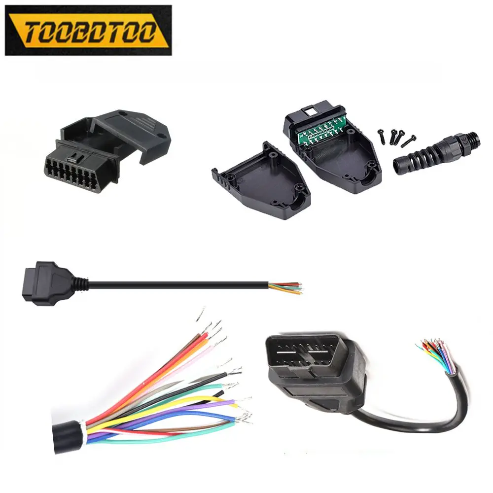 

16Pin Female Extension Opening Cable Car Diagnostic Female Converter OBD2 Male Cable OBD OBD2 Interface Connector OBD II