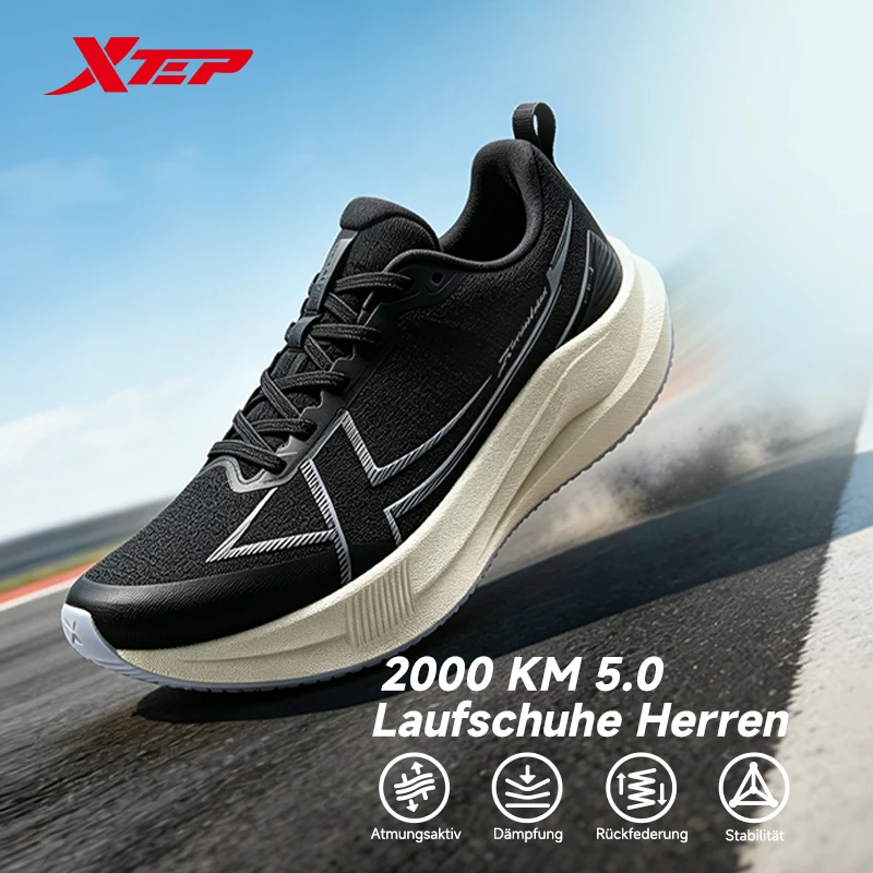 Xtep 2000km 5.0 Running Shoes For Women Universal Cushion Durable Combat Wear-Resistant Lightweight Sneakers 874118110024