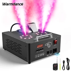 2000W Double-tube Adjustable Fog Machine RGB LED 13CH Smoke Machine Stage Colorful Spray Equipment Stage Colorful Fog Machine