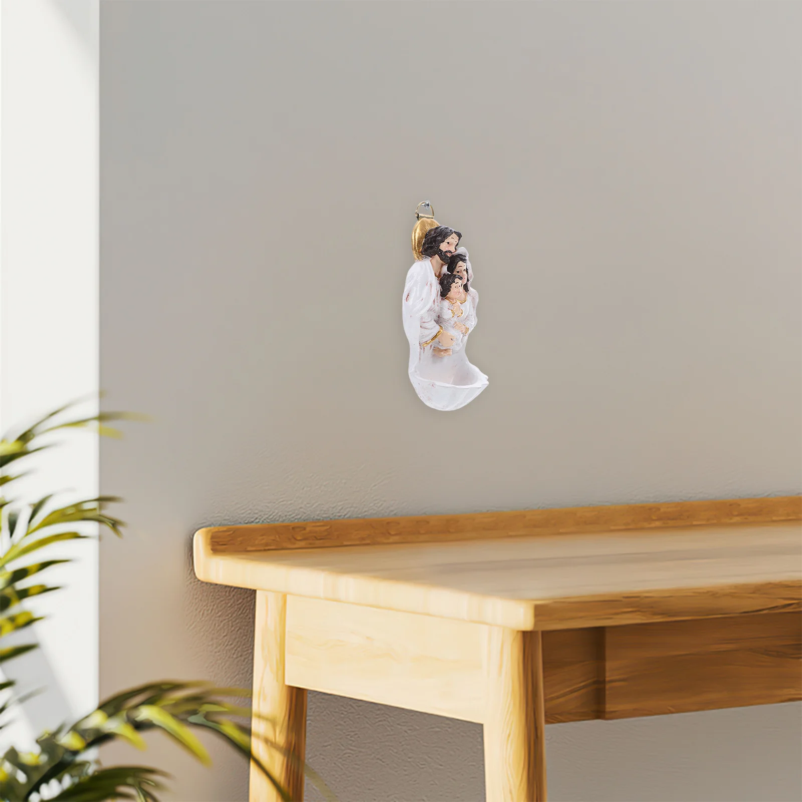 

Nativity Scene Resin Jesus Birth Statue Christmas Home Decor Catholic Wall Hanging Holiday Religious Pendant Spiritual