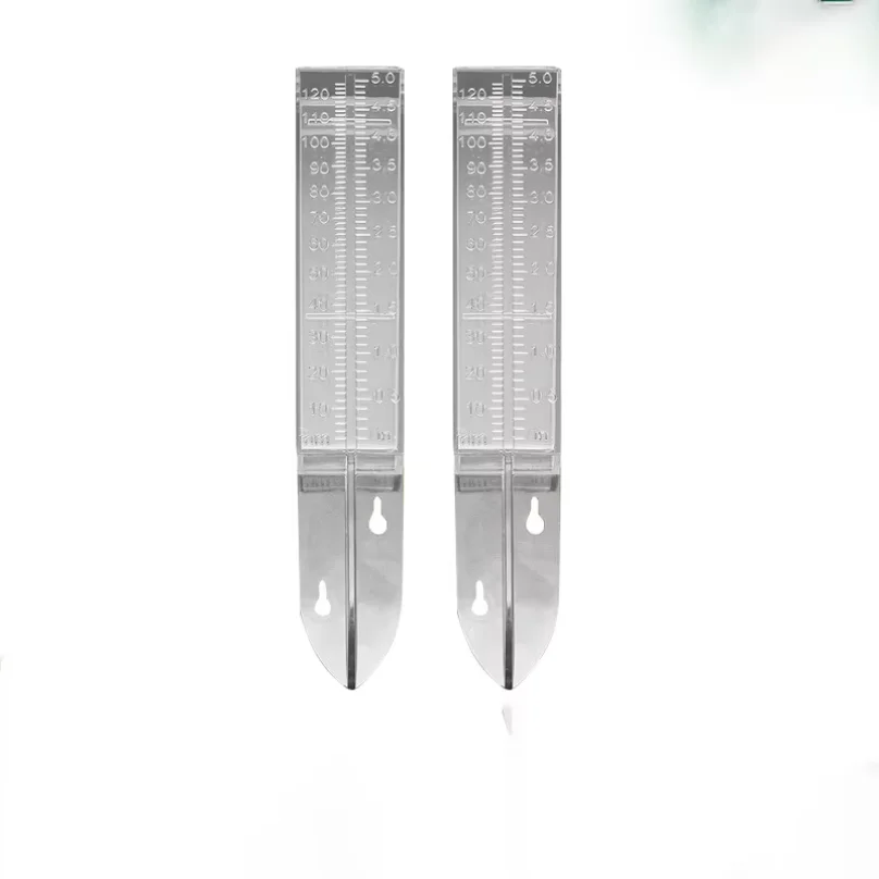 Gardening Tools Outdoor Home Garden Rainwater Measurer Pointed Plastic Rain Measure Rainwater Measurement Double Scale 120ml 5 ”