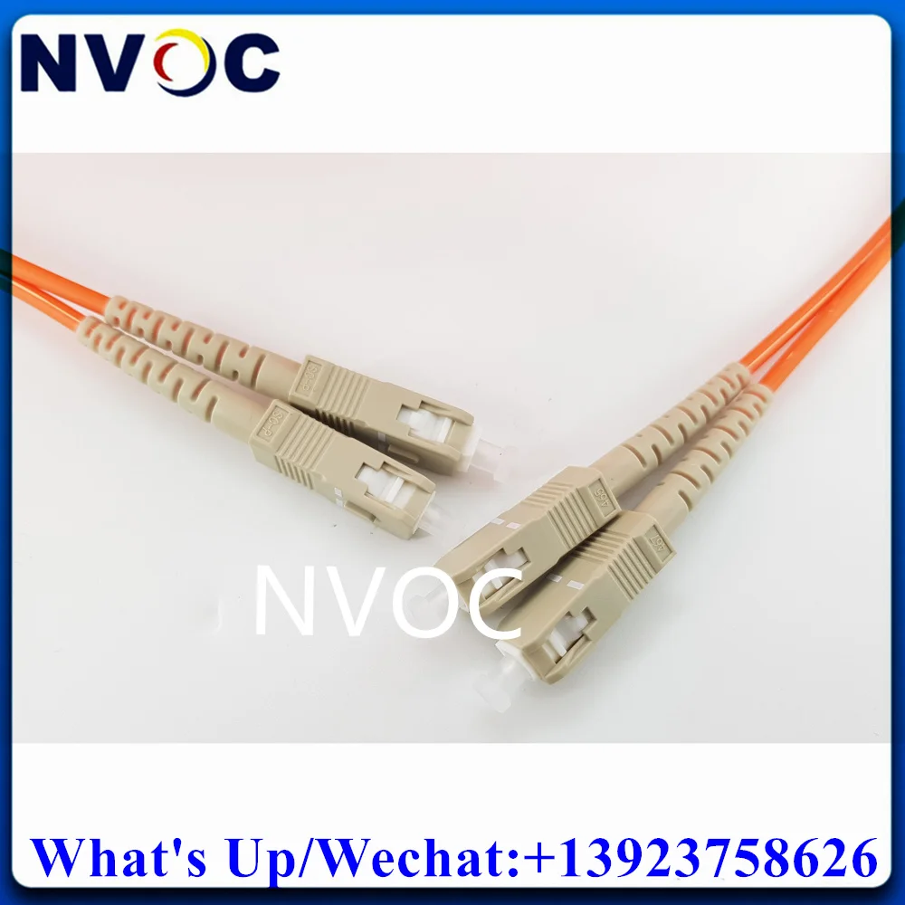 150M SC-SC OM1 62.5/125 3.0mm Duplex LSZH Orange MM Dual Indoor Fiber Patch Cord And 2Pcs 10/100/1000M Dual Fiber,SM,1310nm 20KM