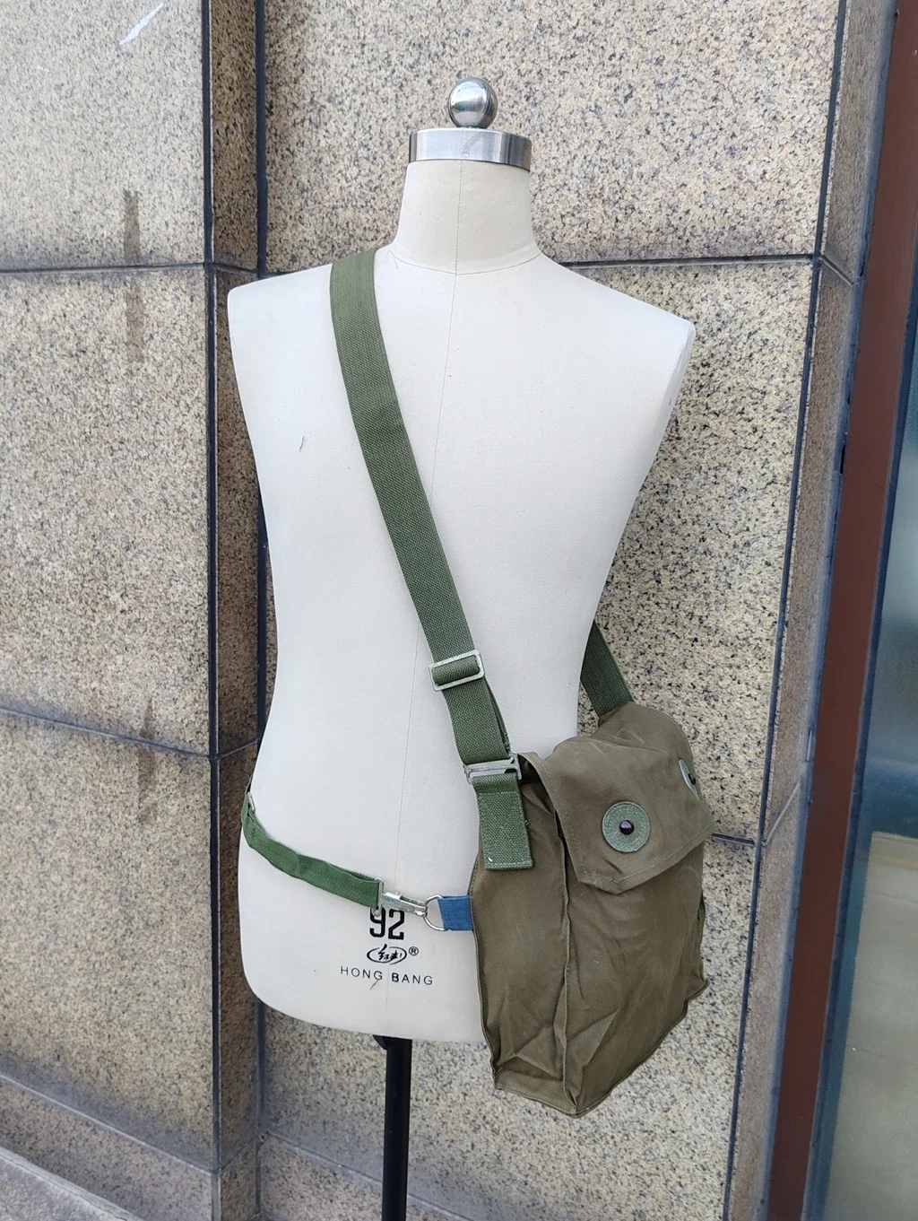 فائض عسكري حقيقي أصلي للجيش الصيني نوع الميداني 64 قناع 1965 مع حقيبة #6