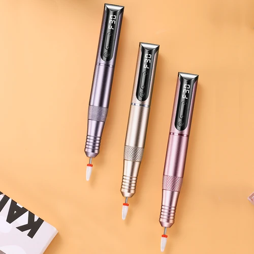 Imagen 2 del producto Taladro de uñas inalámbrico, lápiz de pulido de uñas USB, máquina perforadora de uñas recargable, herramienta de salón de taladro de manicura portátil